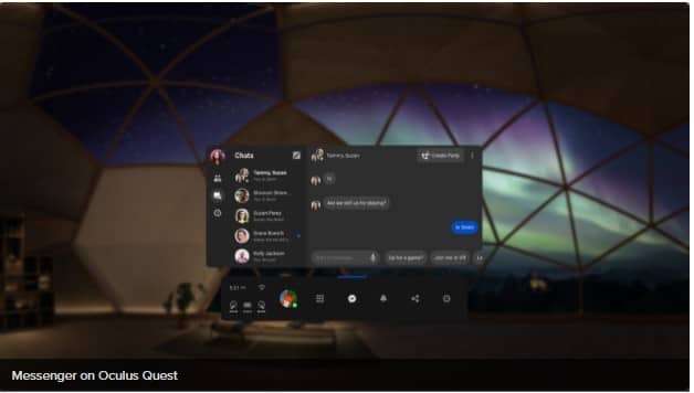 Facebook starts rolling out Messenger on Oculus headsets